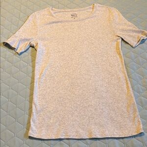 J. Crew Light Gray Perfect Fit Cotton Tee SZ M